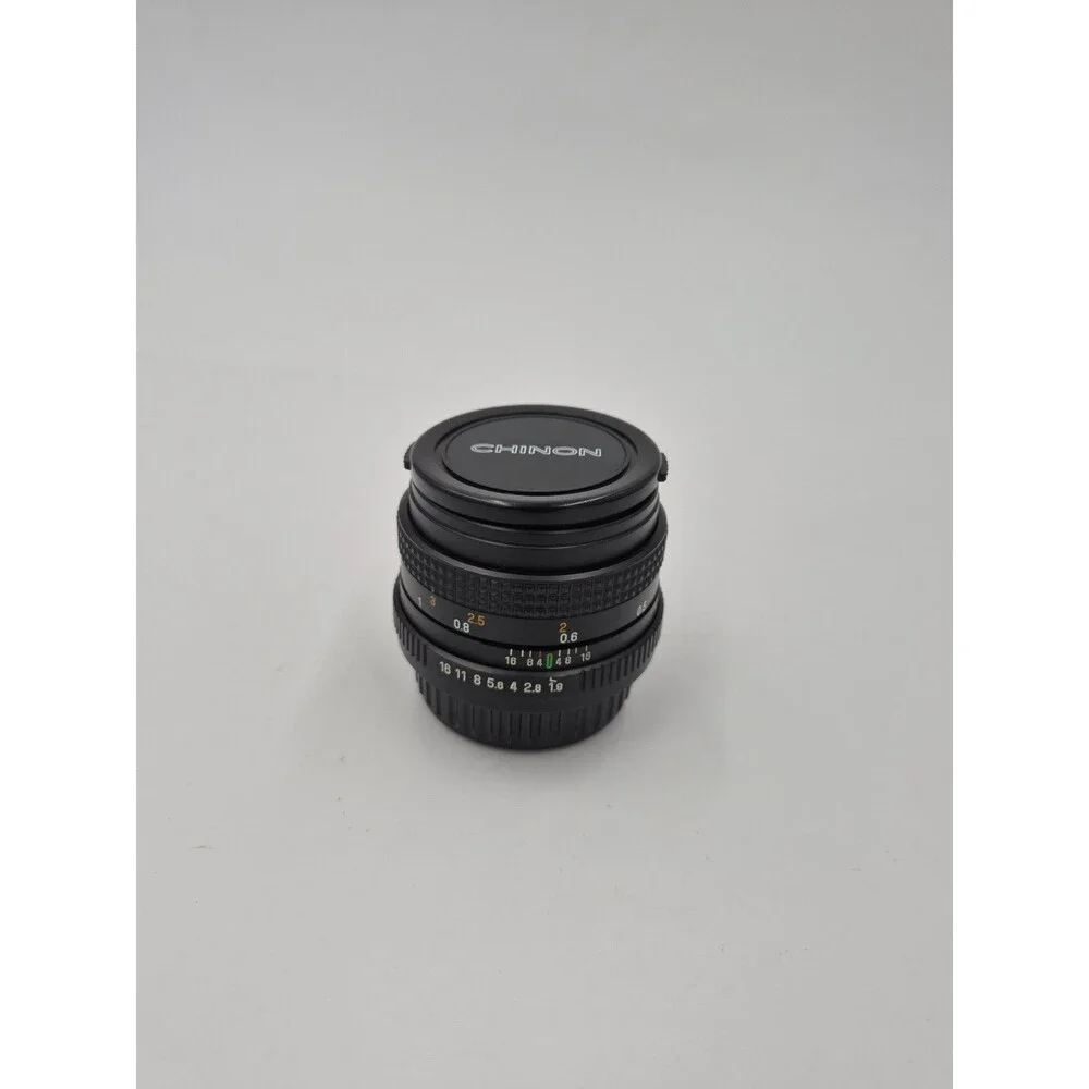 Chinon 50mm F/1.9 Auto Manual Focus Lens For Pentax K Mount With Case Vintage